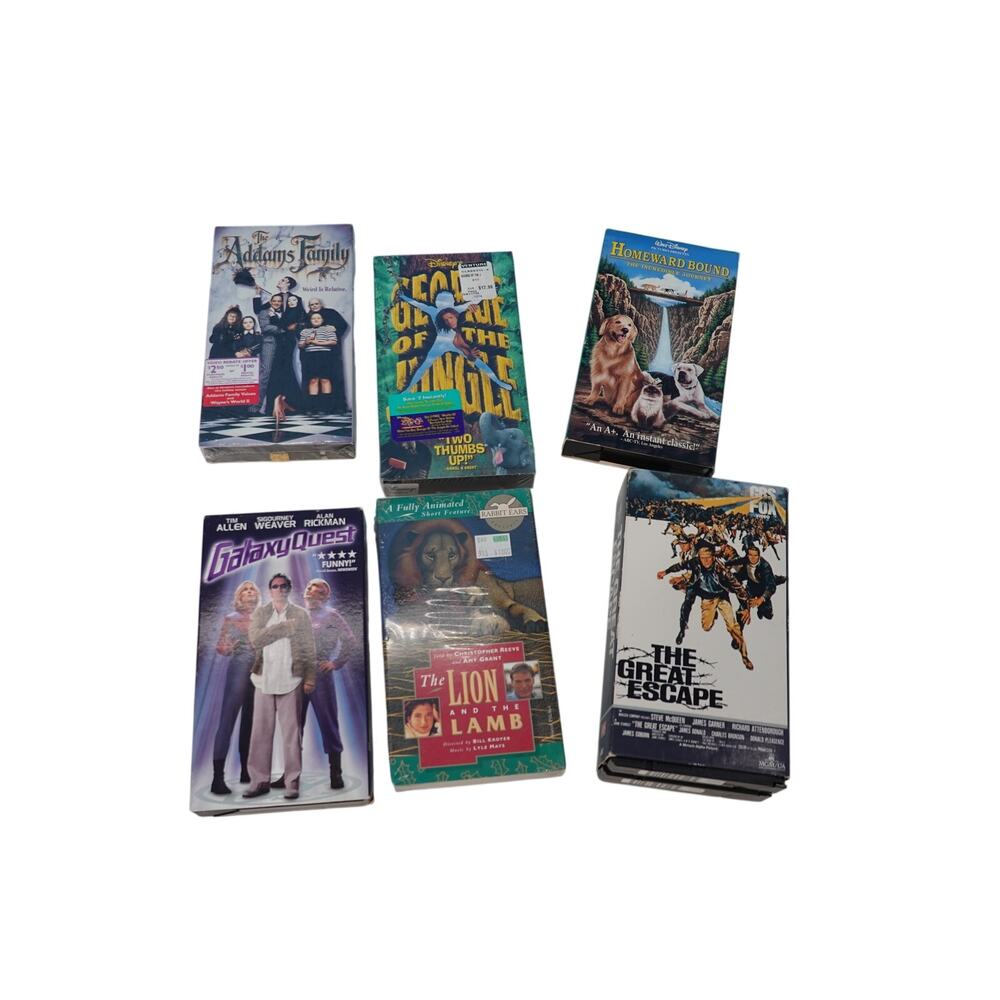 Lot of 6 Vintage VHS